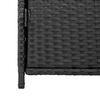 vidaXL Garden Storage Cabinet Black 55x59x80 cm Poly Rattan