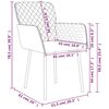 vidaXL Dining Chairs 2 pcs Black Velvet