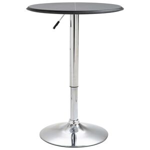 vidaXL Bar Table Black Ø60 cm MDF