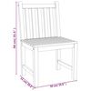 vidaXL 4 Piece Garden Dining Set Solid Wood Teak