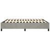 vidaXL Box Spring Bed Frame Light Grey King Velvet (US Only)