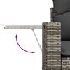 vidaXL 6 Piece Garden Sofa Set with Cushions Grey Poly Rattan