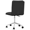 vidaXL Dining Chair Black Faux Leather