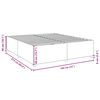 vidaXL Bed Frame without Mattress Dark Grey California King Fabric