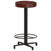 vidaXL Bar Stools 2 pcs 66 cm Real Leather