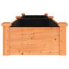 vidaXL Garden Raised Bed with Liner Brown 240x45x25 cm Solid Wood Fir