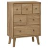 vidaXL Chest of Drawers 56x30x80 cm Solid Wood Teak