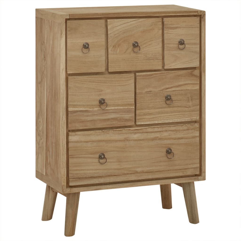vidaXL Chest of Drawers 56x30x80 cm Solid Wood Teak