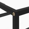 vidaXL Console Table Transparent 50x40x40 cm Tempered Glass