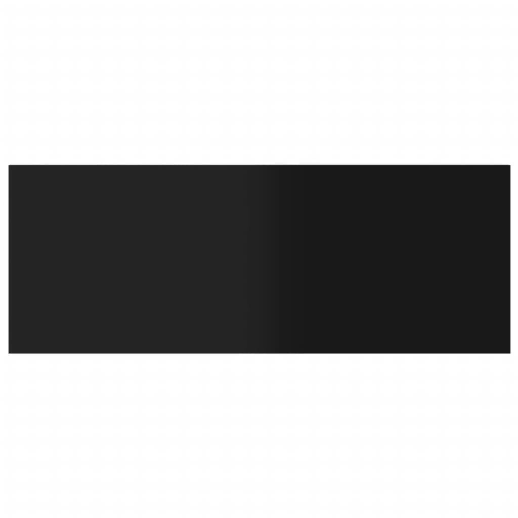vidaXL Bookshelf Boards 8 pcs High Gloss Black 80x30x1.5 cm Engineered Wood