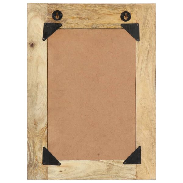vidaXL Hand Painted Mirror 40x55 cm Solid Mango Wood