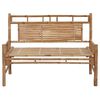 vidaXL Garden Bench with Cushion 120 cm Bamboo