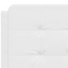 vidaXL Headboard Cushion "Zadar" White 137 cm Double Faux Leather