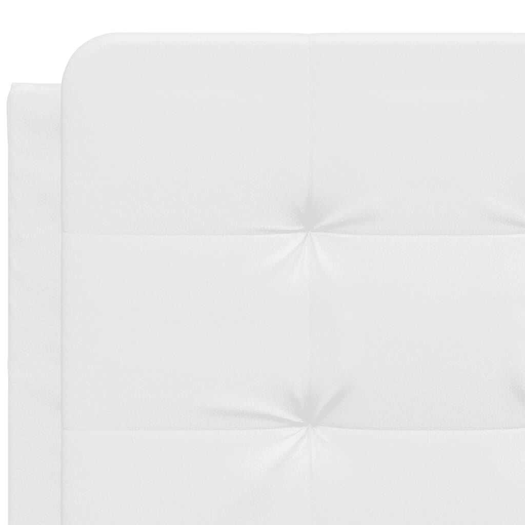 vidaXL Headboard Cushion "Zadar" White 137 cm Double Faux Leather