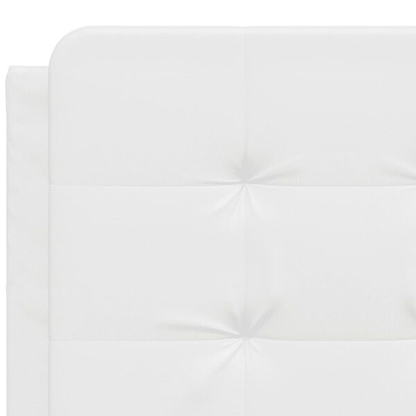 vidaXL Headboard Cushion "Zadar" White 137 cm Double Faux Leather