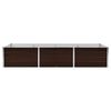 vidaXL Garden Raised Bed Brown 240x80x45 cm Galvanised Steel