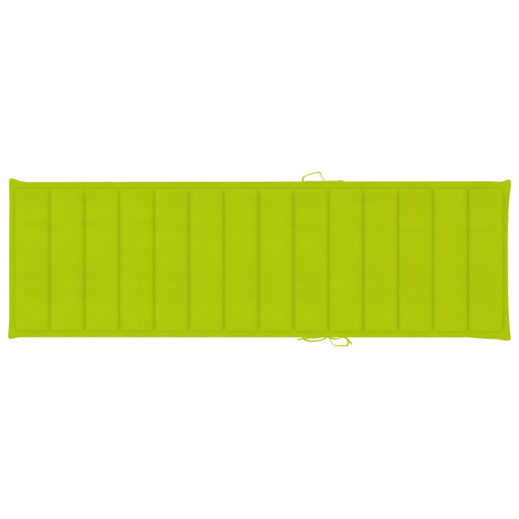 vidaXL 2-Person Sun Lounger with Cushions Bamboo