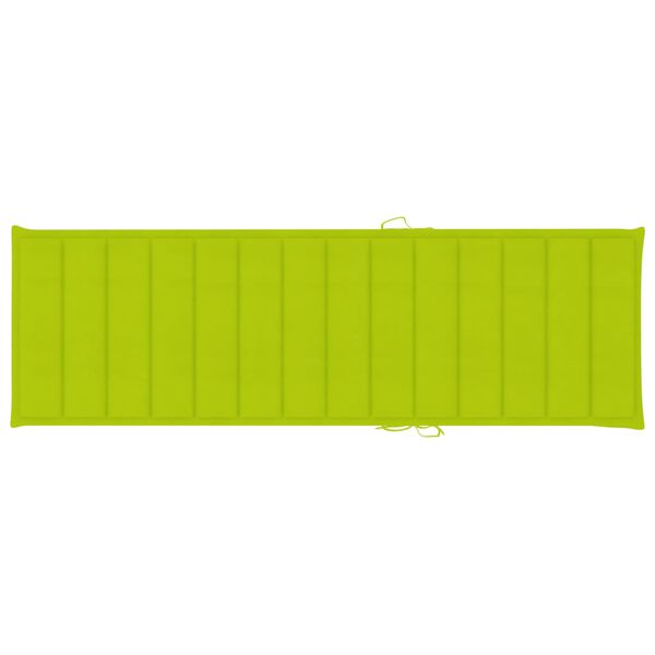 vidaXL 2-Person Sun Lounger with Cushions Bamboo