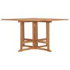 vidaXL Folding Garden Dining Table 110x110x75 cm Solid Wood Teak