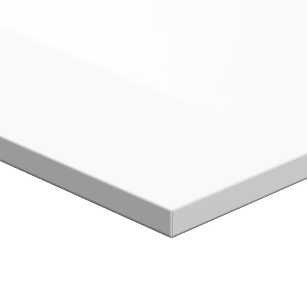 vidaXL Bookshelf Boards 8 pcs High Gloss White 80x50x1.5 cm Engineered Wood