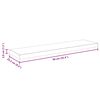 vidaXL Floating Wall Shelves 2 pcs Black 90x23.5x3.8 cm MDF
