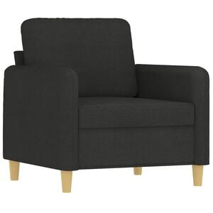 vidaXL Sofa Chair Black 60 cm Fabric