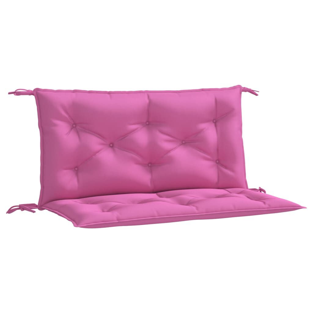 vidaXL Garden Bench Cushions 2pcs Pink 100x50x7cm Fabric