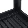 vidaXL Coffee Table Black 78x78x74 cm HDPE Wood Look