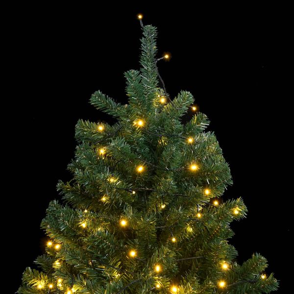 vidaXL Artificial Hinged Christmas Tree 300 LEDs 240 cm