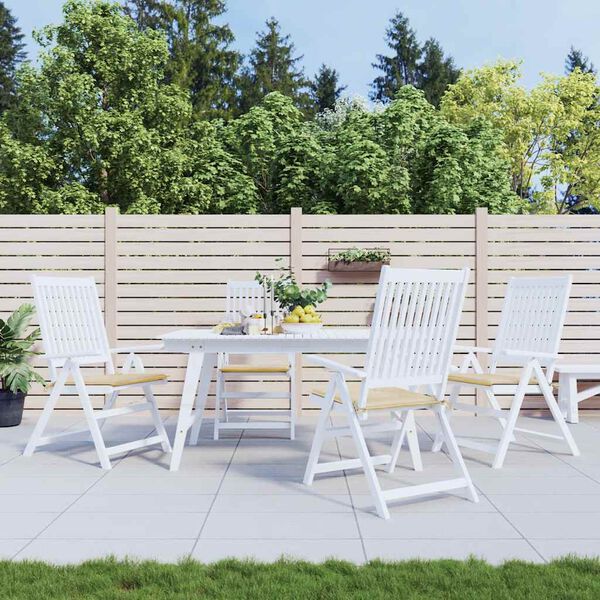 vidaXL Garden Chair Cushions 4 pcs Beige 50x50x4 cm Oxford Fabric