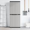 vidaXL Outdoor Storage Cabinet Grey and Black 65x37x165 cm PP