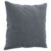 vidaXL 3 Piece Sofa Set with Pillows Dark Grey Velvet