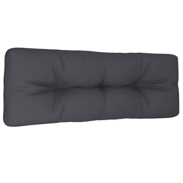 vidaXL Pallet Cushion Anthracite 120x40x12 cm Fabric