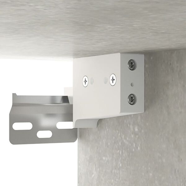 vidaXL Wall-mounted Bedside Cabinets 2 pcs Concrete Grey 35x35x20 cm