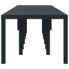 vidaXL Garden Table Anthracite 400 x 100 x 73 cm Poly Rattan