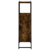 vidaXL Bathroom Cabinet Smoked Oak 33x33x120.5 cm Engineered Wood