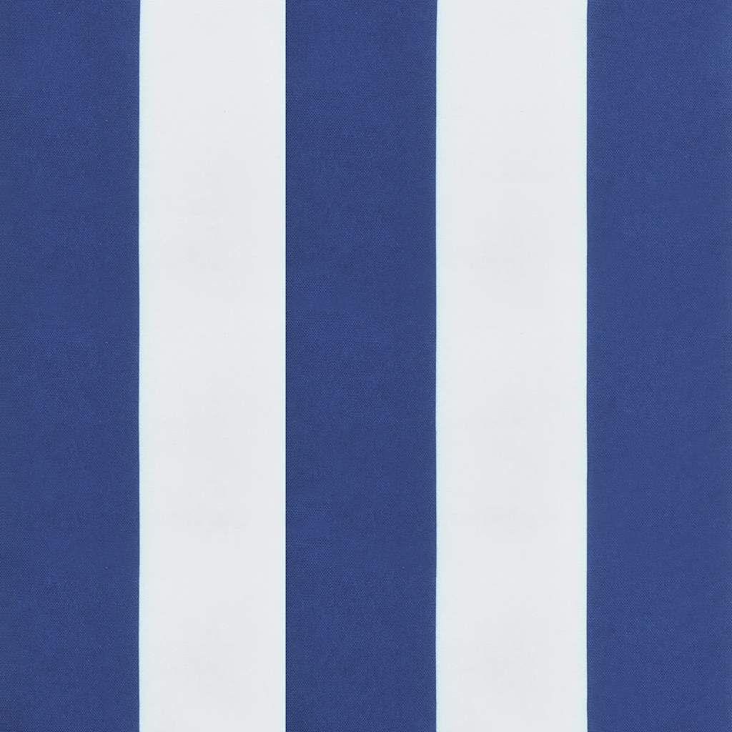 vidaXL Garden Bench Cushions 2pcs Blue&White Stripe 120x50x7cm Fabric