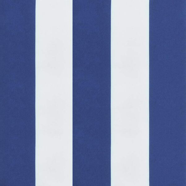 vidaXL Garden Bench Cushions 2pcs Blue&White Stripe 120x50x7cm Fabric