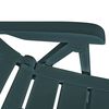 vidaXL Reclining Garden Chairs 6 pcs Plastic Green