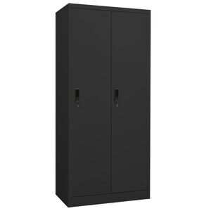 vidaXL Wardrobe Anthracite 80x50x180 cm Steel