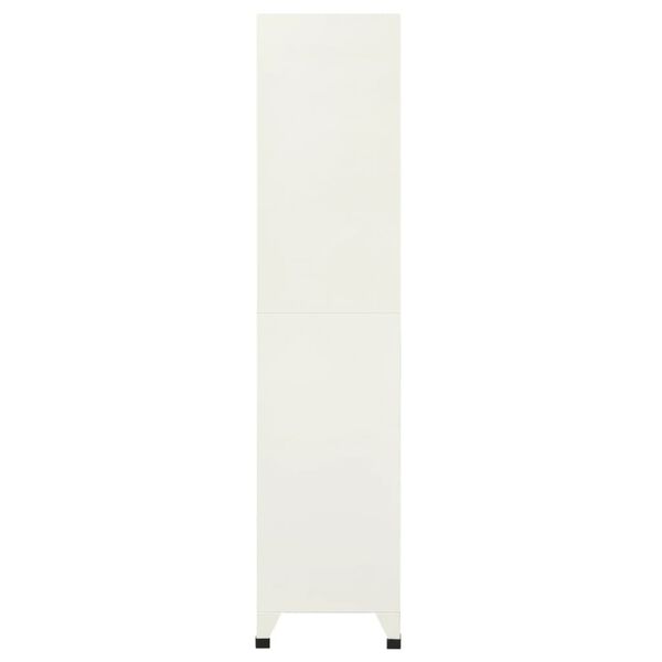 vidaXL Locker Cabinet Grey and Blue 90x40x180 cm Steel