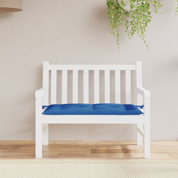 vidaXL Garden Bench Cushion Blue 110x50x7 cm Oxford Fabric