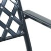 vidaXL Garden Chair 2 pcs Anthracite 56 x 65 x 89 cm Steel