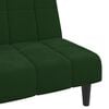 vidaXL 2-Seater Sofa Bed Dark Green Velvet