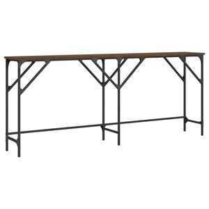 vidaXL Console Table Brown Oak 180x29x75 cm Engineered Wood
