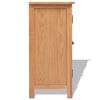 vidaXL Sideboard 70x35x75 cm Solid Oak Wood