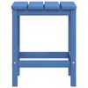 vidaXL Garden Adirondack Chair with Table HDPE Aqua Blue