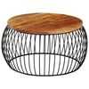 vidaXL Coffee Table &Oslash;68 cm Solid Reclaimed Wood