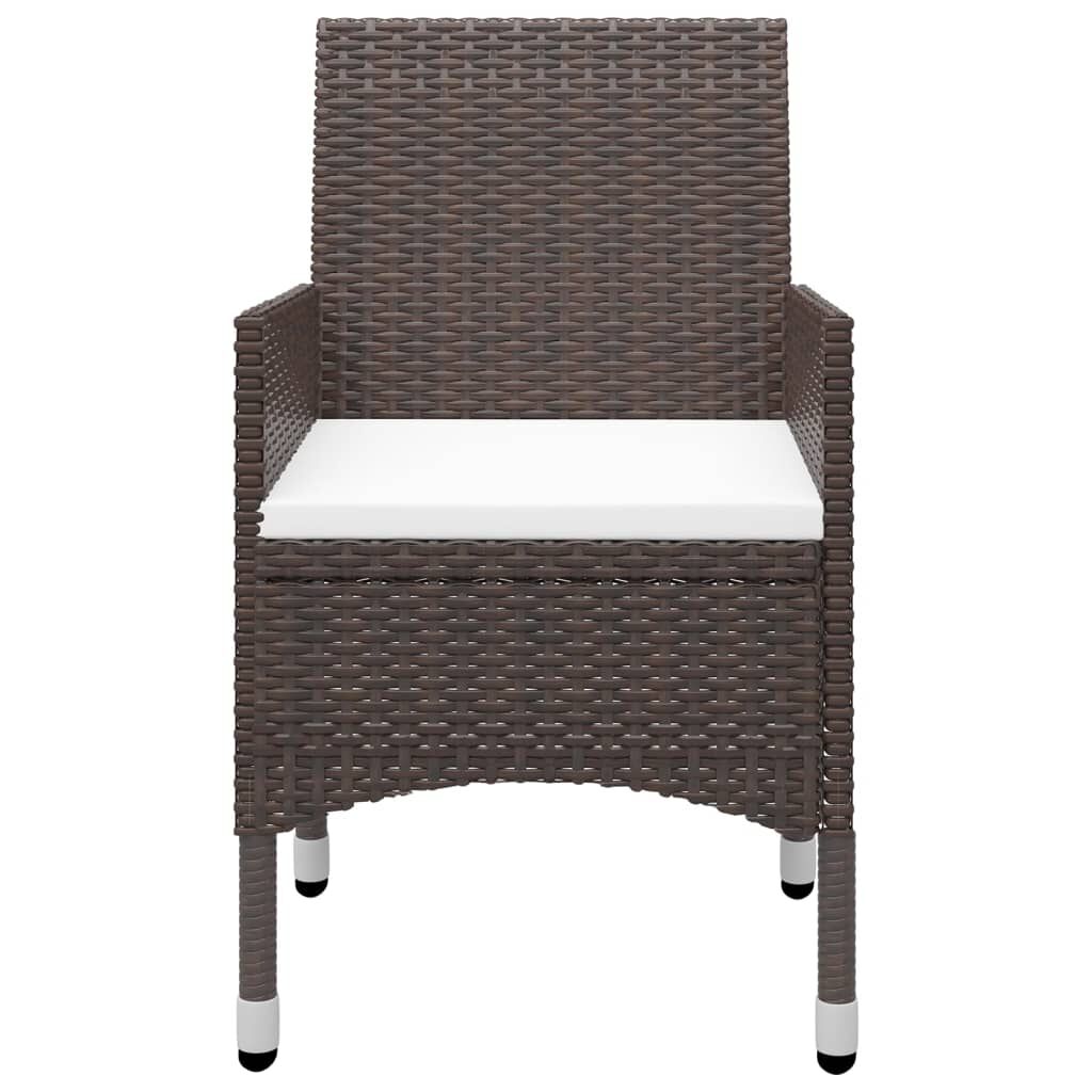 vidaXL 5 Piece Garden Dining Set Brown
