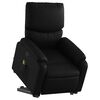 vidaXL Stand up Massage Recliner Chair Black Faux Leather